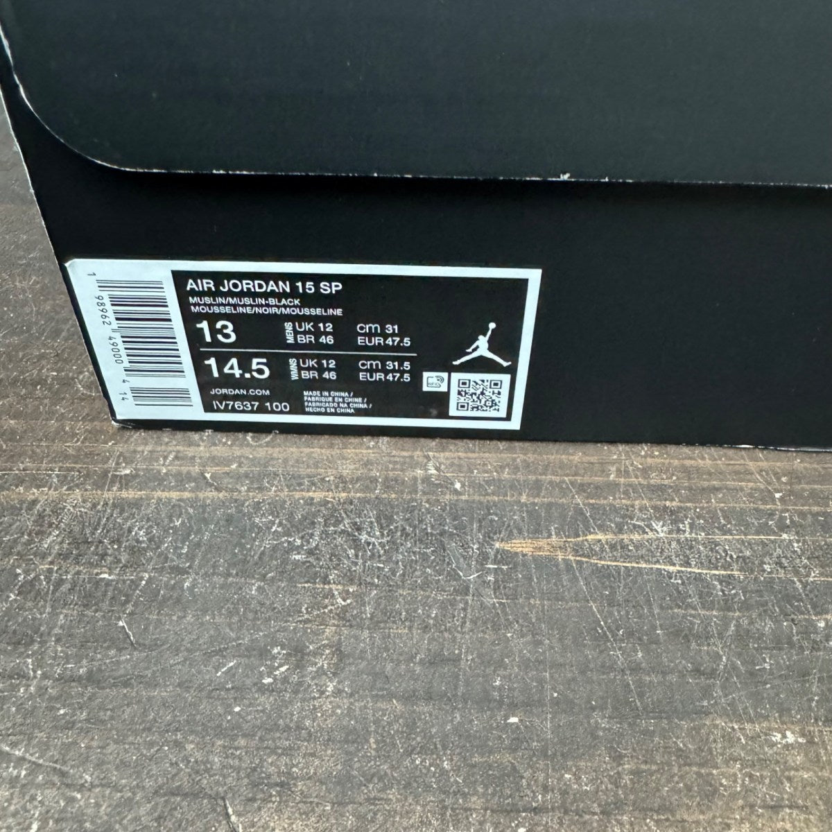 Jordan 15-23RE Black Muslin - Image 7