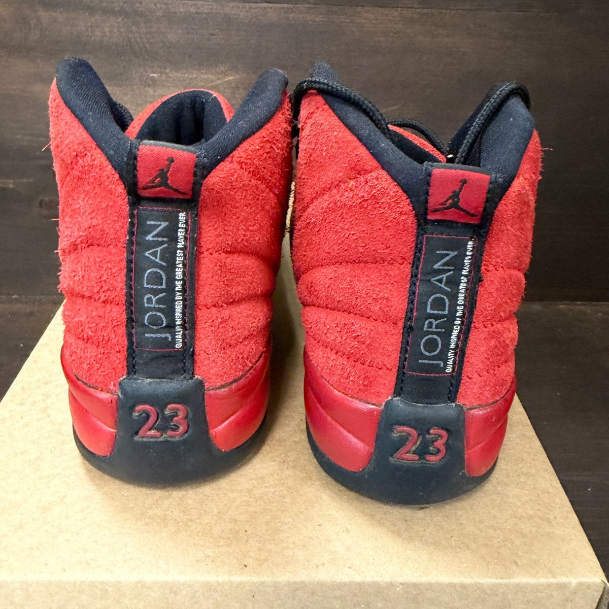 Jordan 12 Retro Reverse Flu Game (GS) Size 5.5Y (Pre-Owned) - Image 4