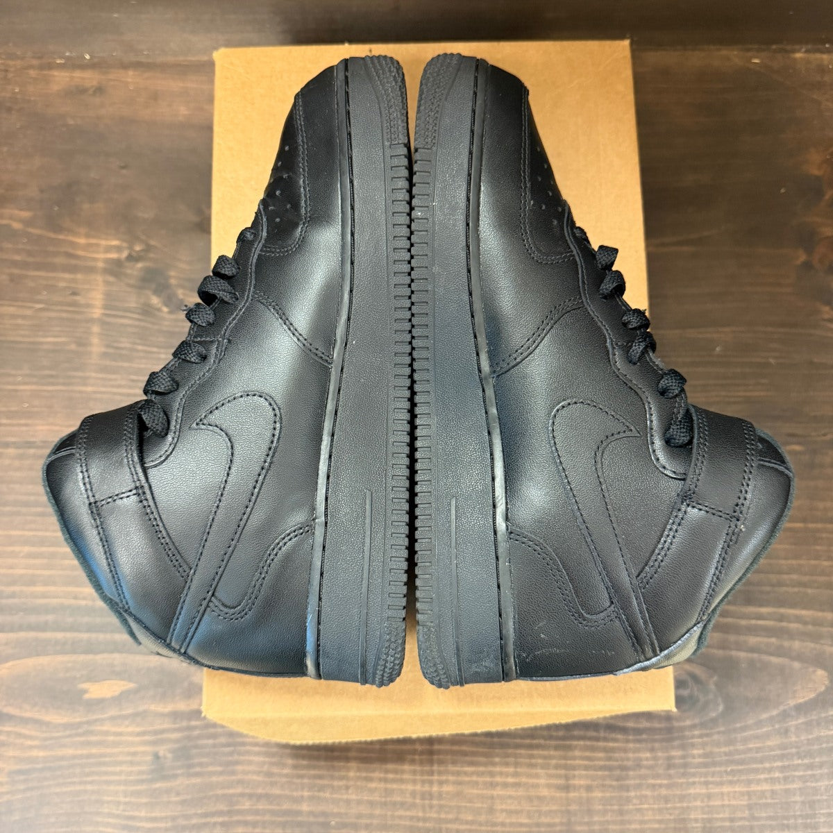 Nike Air Force 1 Mid Supreme Black Size 7.5 (Pre-Owned) - Image 5