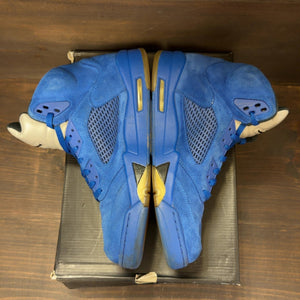 Jordan 5 Retro Blue Suede Size 12 (Pre-Owned) - Image 4