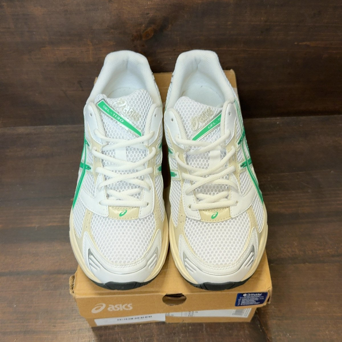 ASICS Gel-1130 White Malachite Green Off White Midsole (Women's) - Image 3