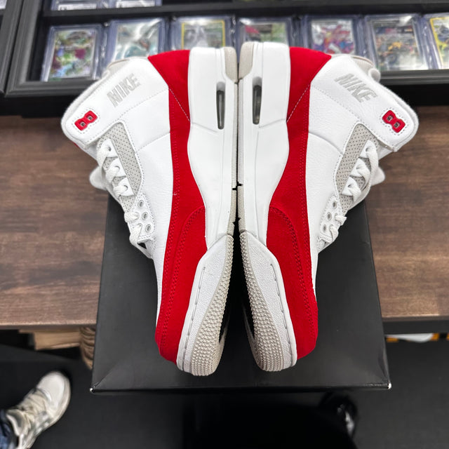 Tinker Jordan 3 White University Red (USED)