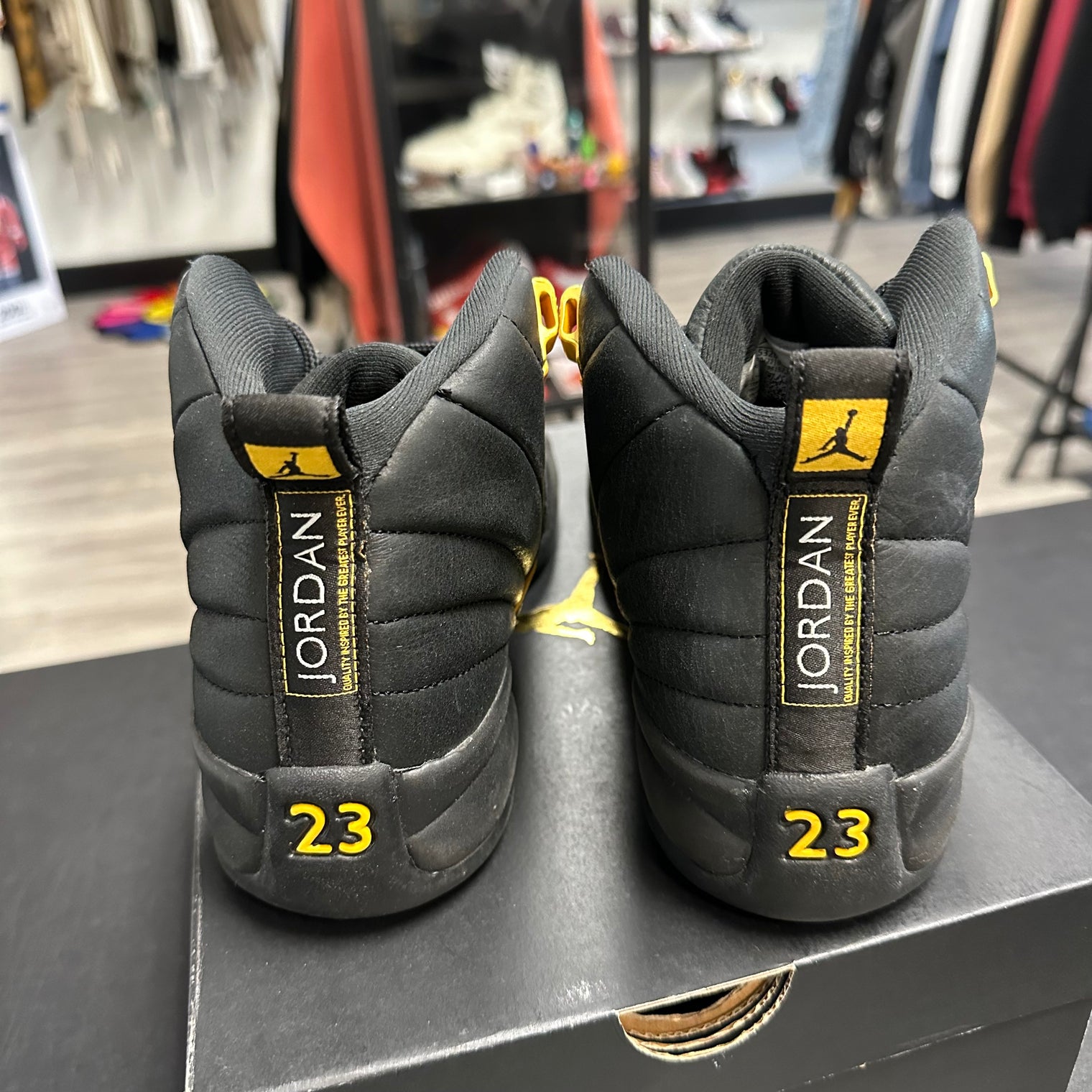 (GS) Black Taxi Jordan 12 Retro (USED)
