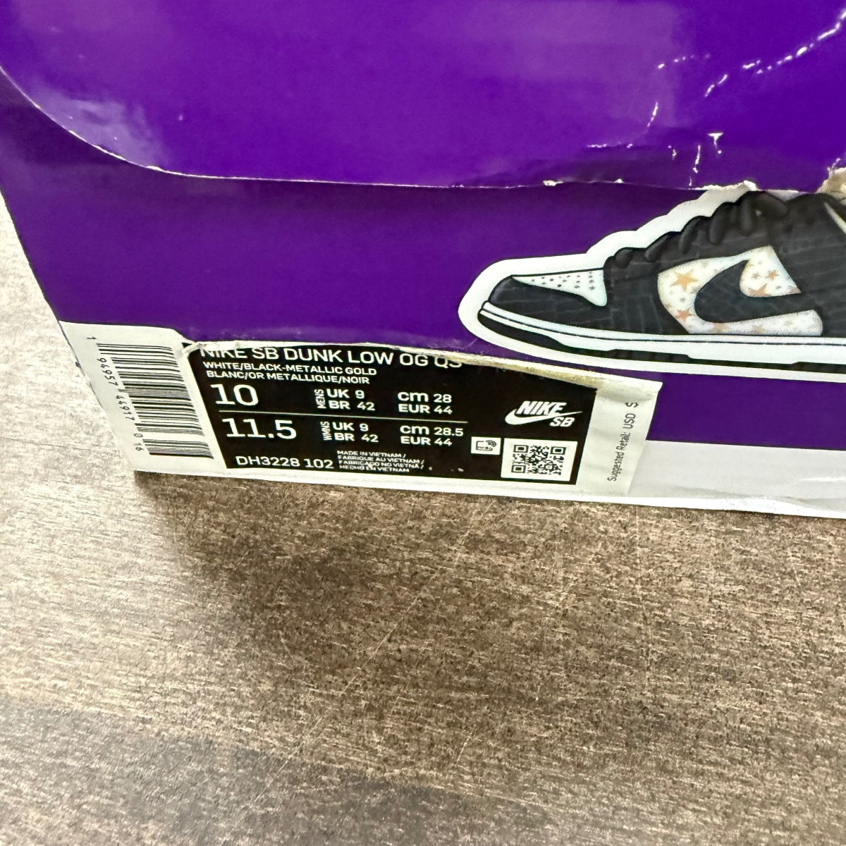 Nike SB Dunk Low Supreme Stars Black (2021) - Image 6