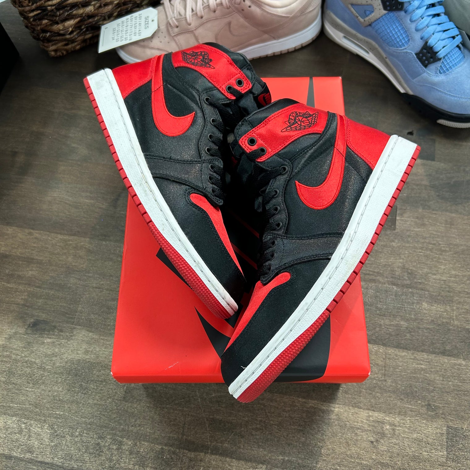 Satin Bred Jordan 1 High OG (Women's) (USED)
