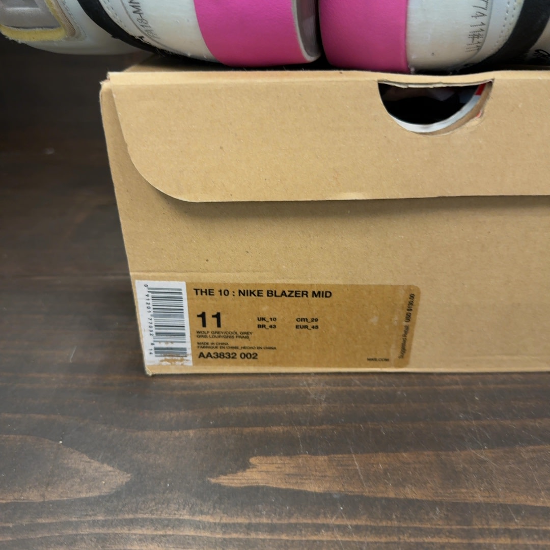 Nike Blazer Mid Off-White Wolf Grey Serena Queen - Image 8