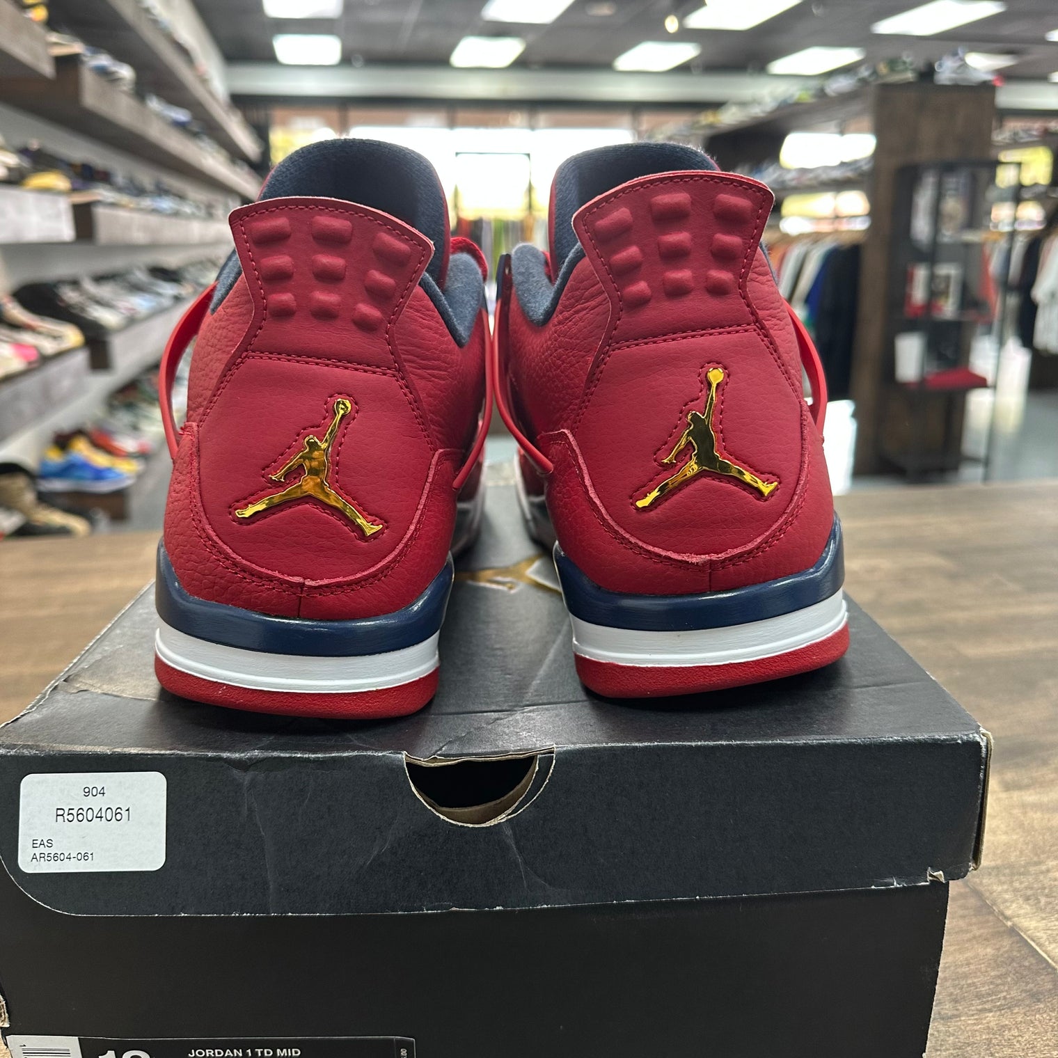 FIBA Jordan 4 Retro (USED, Replacement Box)