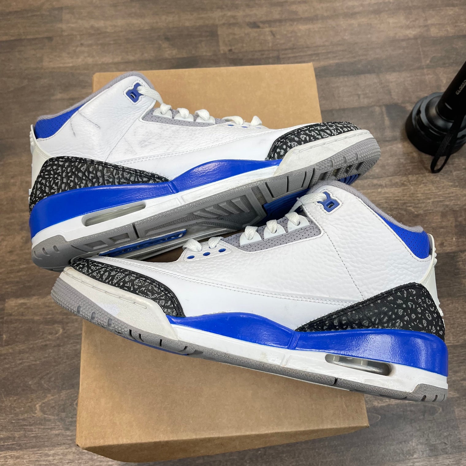 Racer Blue Jordan 3 (USED,No Box)