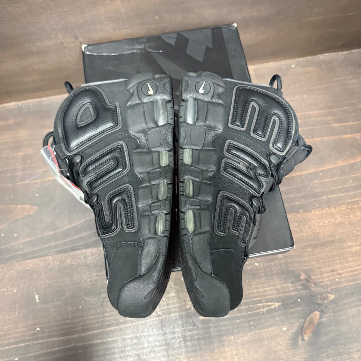 Nike Air More Uptempo Supreme Suptempo Black Size 8.5 (Pre-Owned) - side