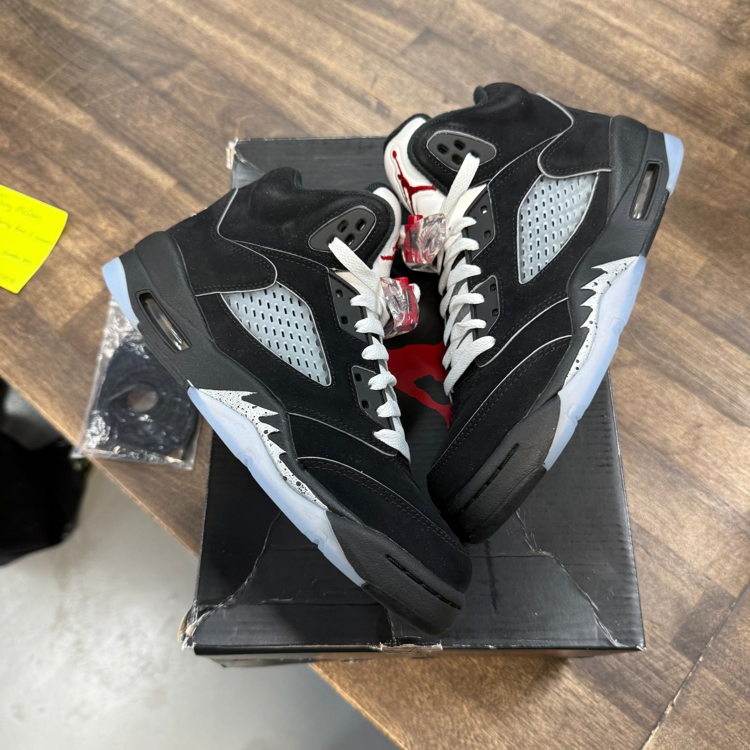(GS) Black Metallic Jordan 5 Reimagined (Lightly Worn)