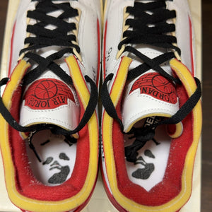 Jordan 2 Retro Low SP Off-White White Red Size 9.5 (Pre-Owned) - aux