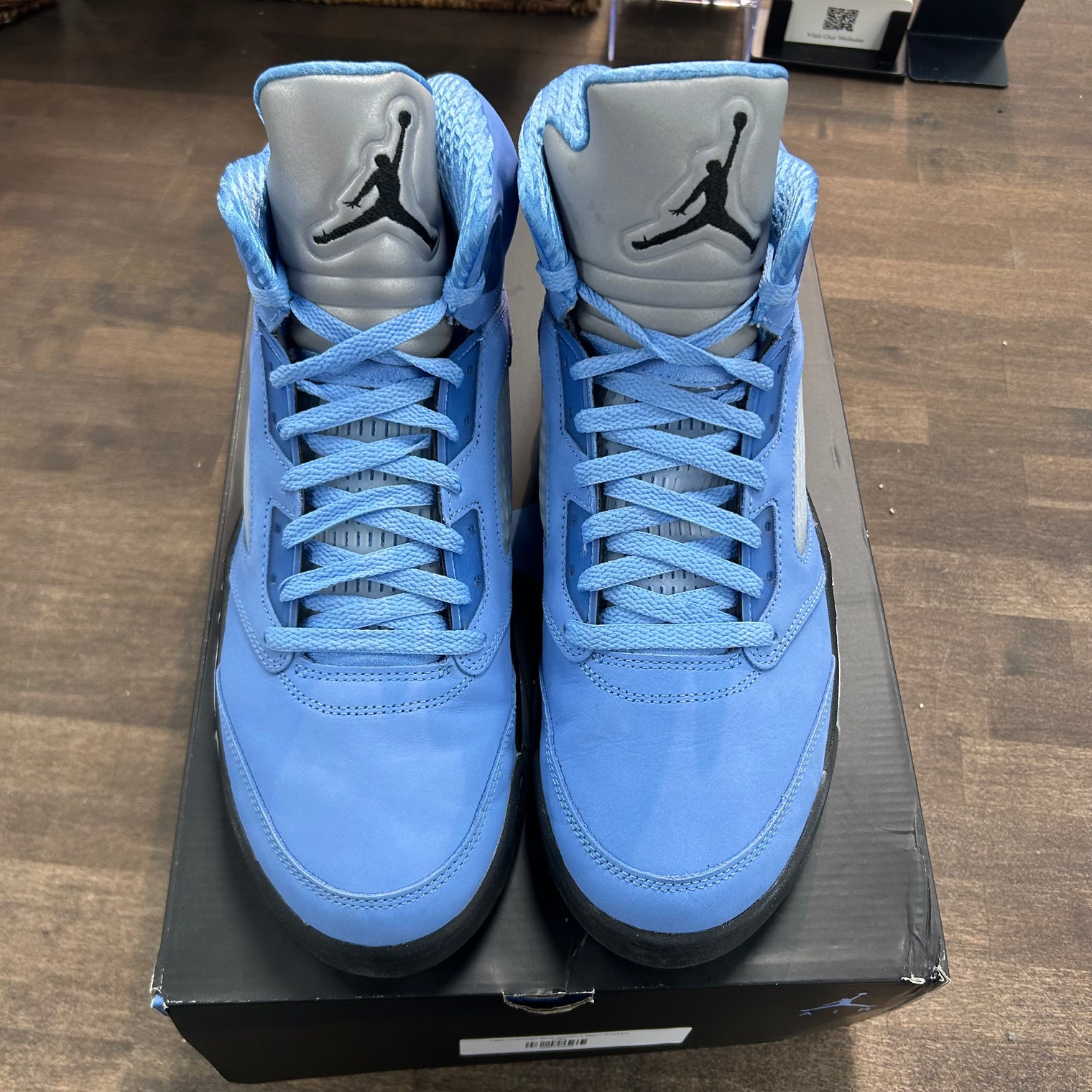 UNC University Blue Jordan 5 Retro (USED)