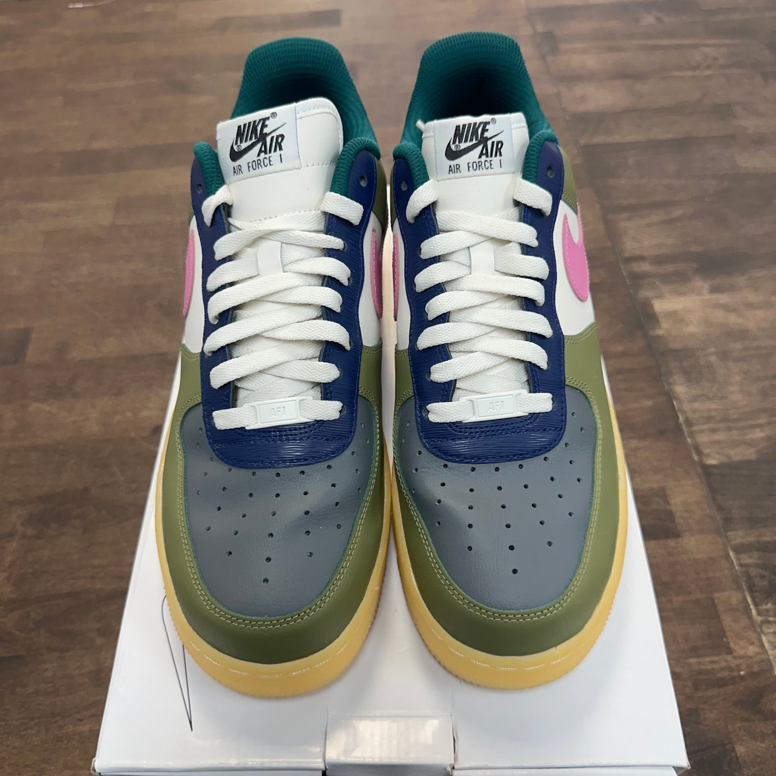 Nike ID Air Force 1 Gum Green Purple (USED)