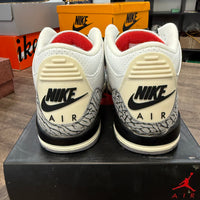 White Cement Reimagined Jordan 3 Retro (GS) (Lightly Worn)