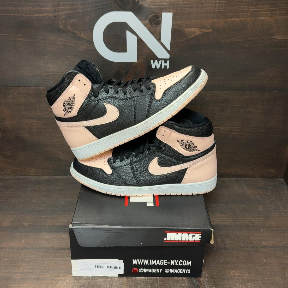 Jordan 1 Retro High Black Crimson Tint Size 13 (Pre-Owned) - front