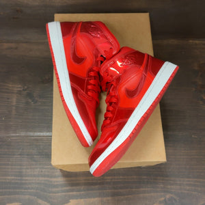 Jordan 1 Mid SE Pomegranate (Women's) Size 8.5W (Pre-Owned) - Image 2