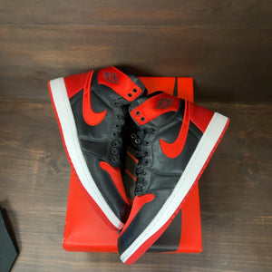 Jordan 1 Retro High OG Satin Bred (Women's) Size 12W (Pre-Owned)