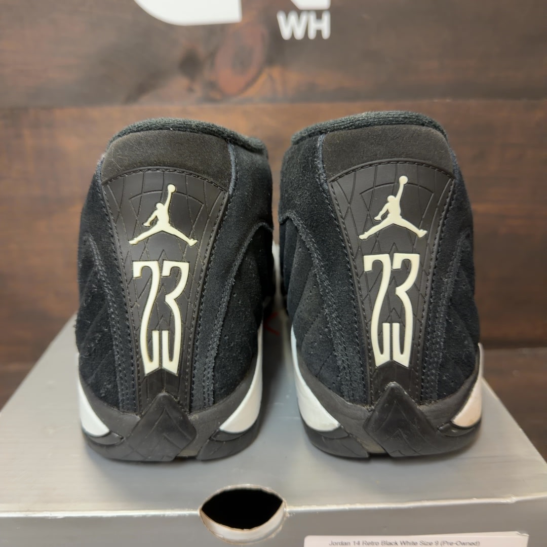 Jordan 14 Retro Black White - Image 4