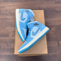 (W) Ice Blue Jordan 1 Mid SE (USED,No Box)