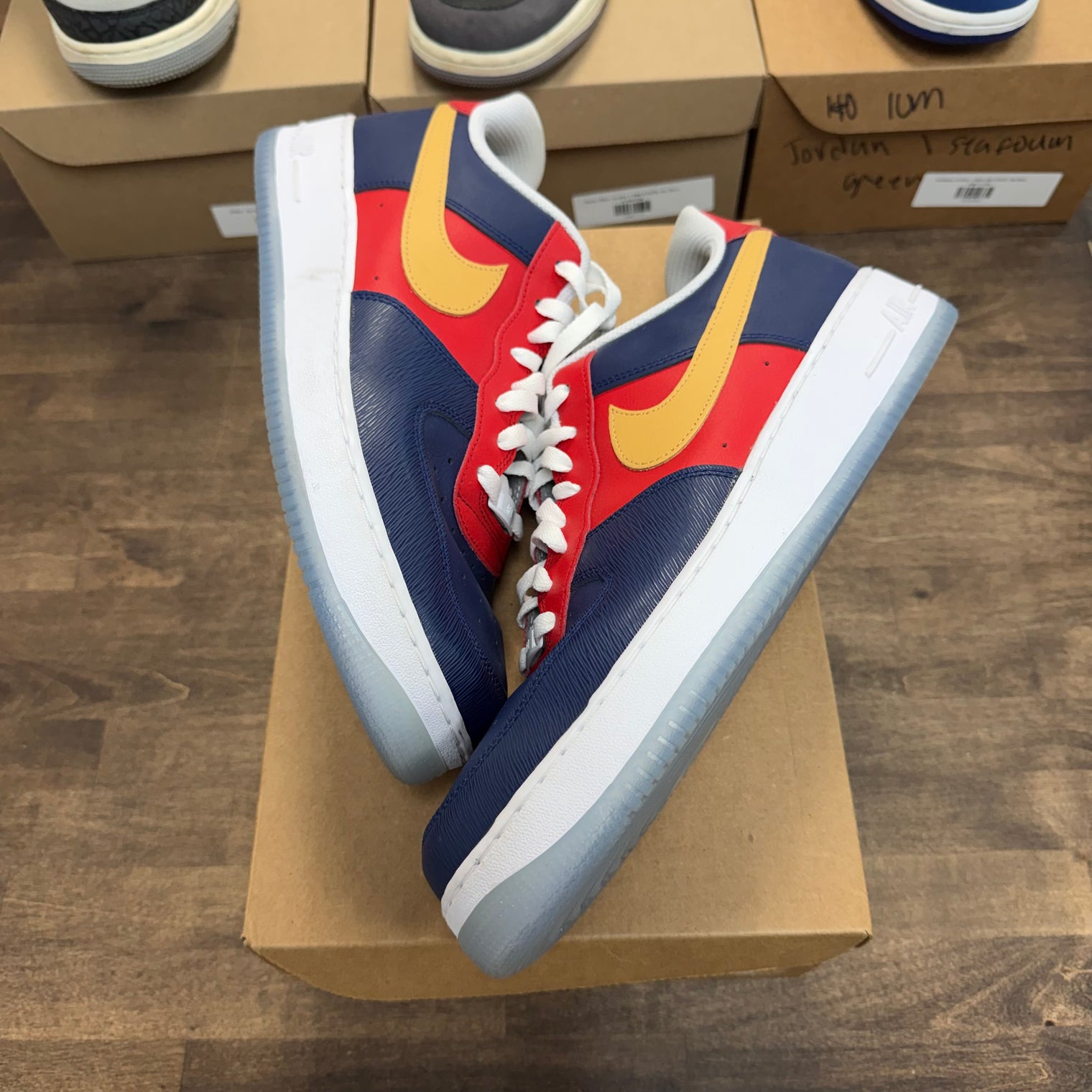 Nike Air Force 1 Low Red Navy (USED, No Box)