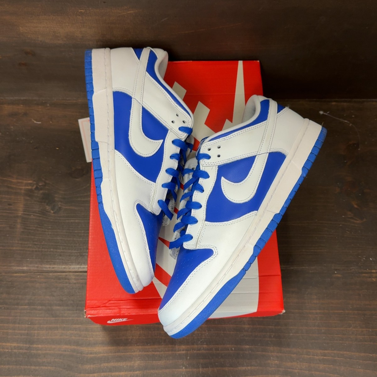 Nike Dunk Low Racer Blue White - Image 2