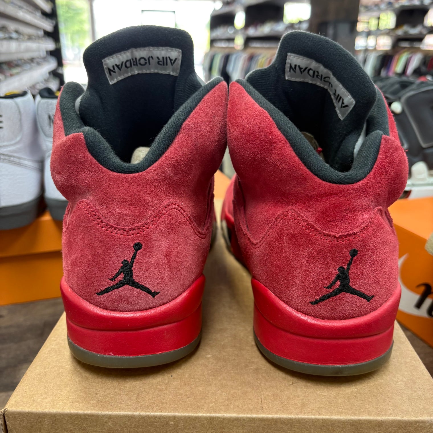 Red Suede Jordan 5 Retro (USED, No Box)
