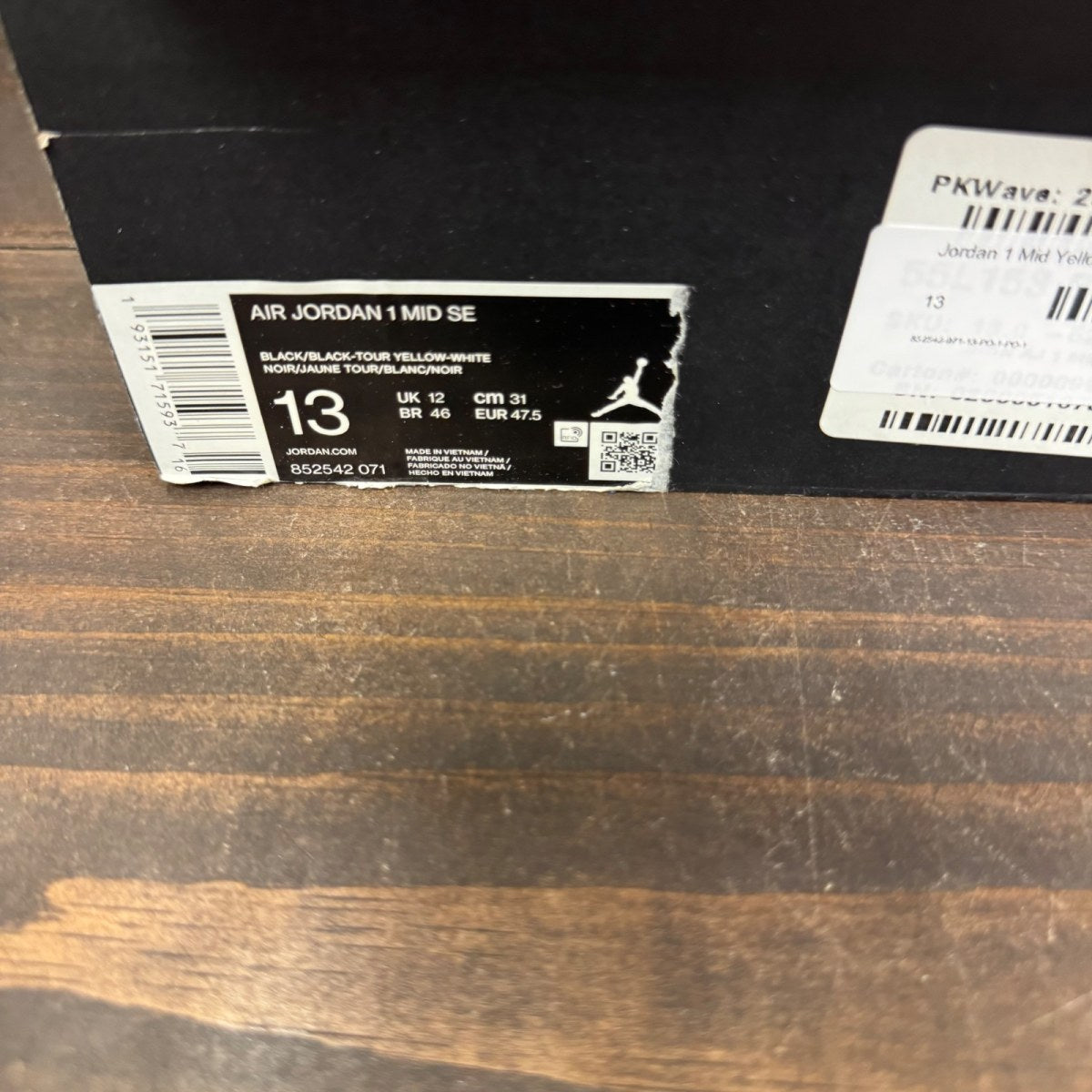 Jordan 1 Mid Yellow Toe Black - Image 7