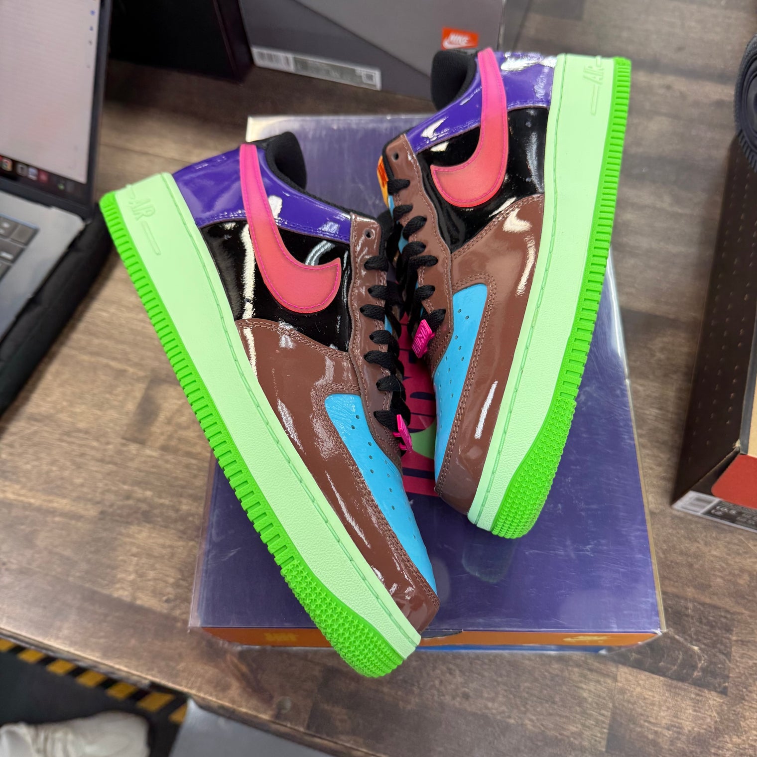 Undefeated Multi-Patent Pink Prime Air Force 1 (USED)