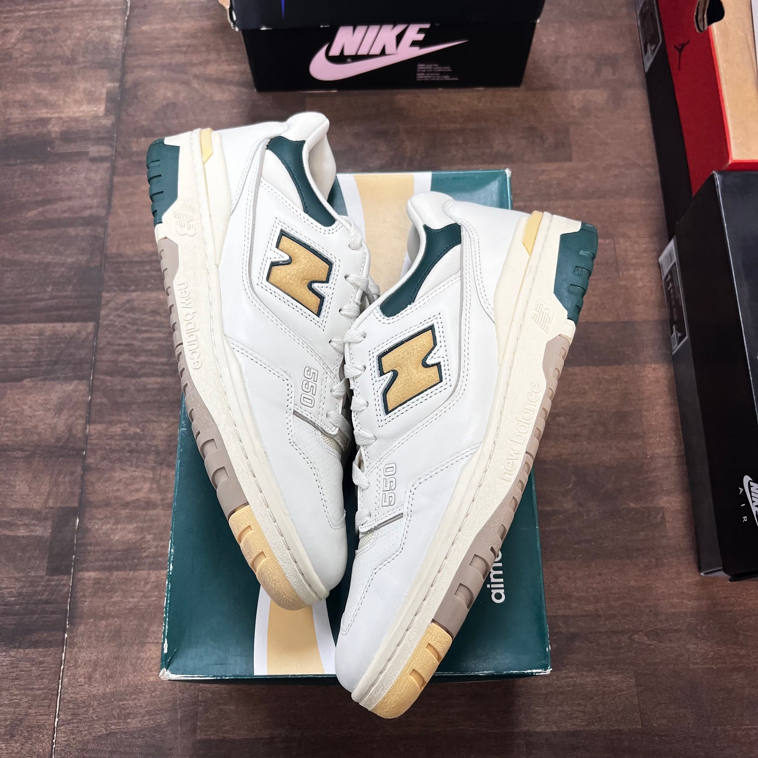 Aime Leon Dore Natural Green New Balance 550 (USED)