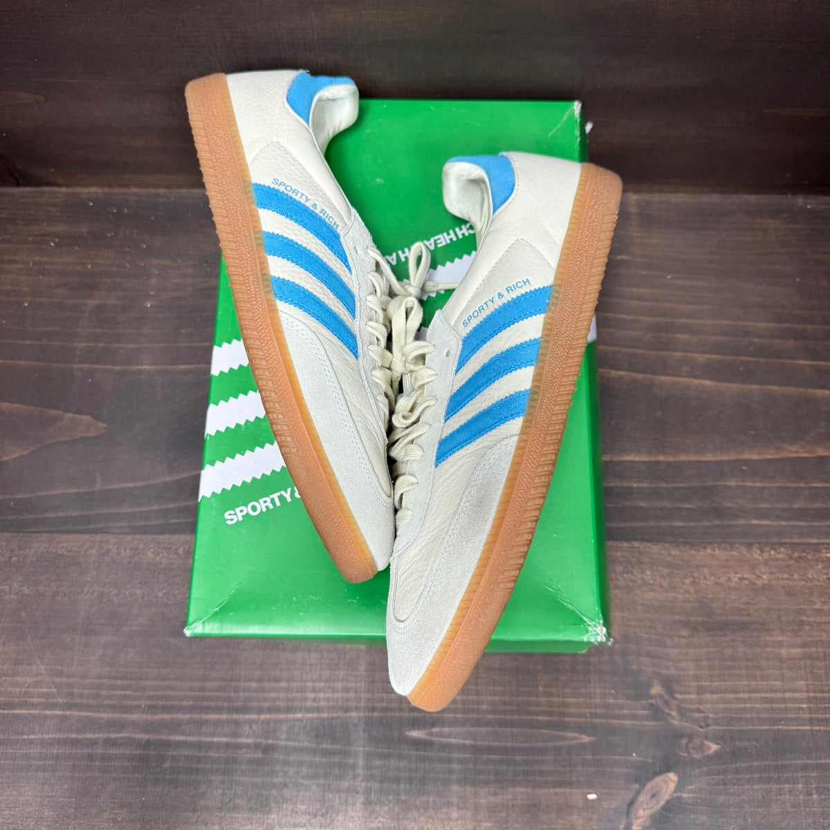 adidas Samba OG Sporty & Rich Cream Blue - Image 2