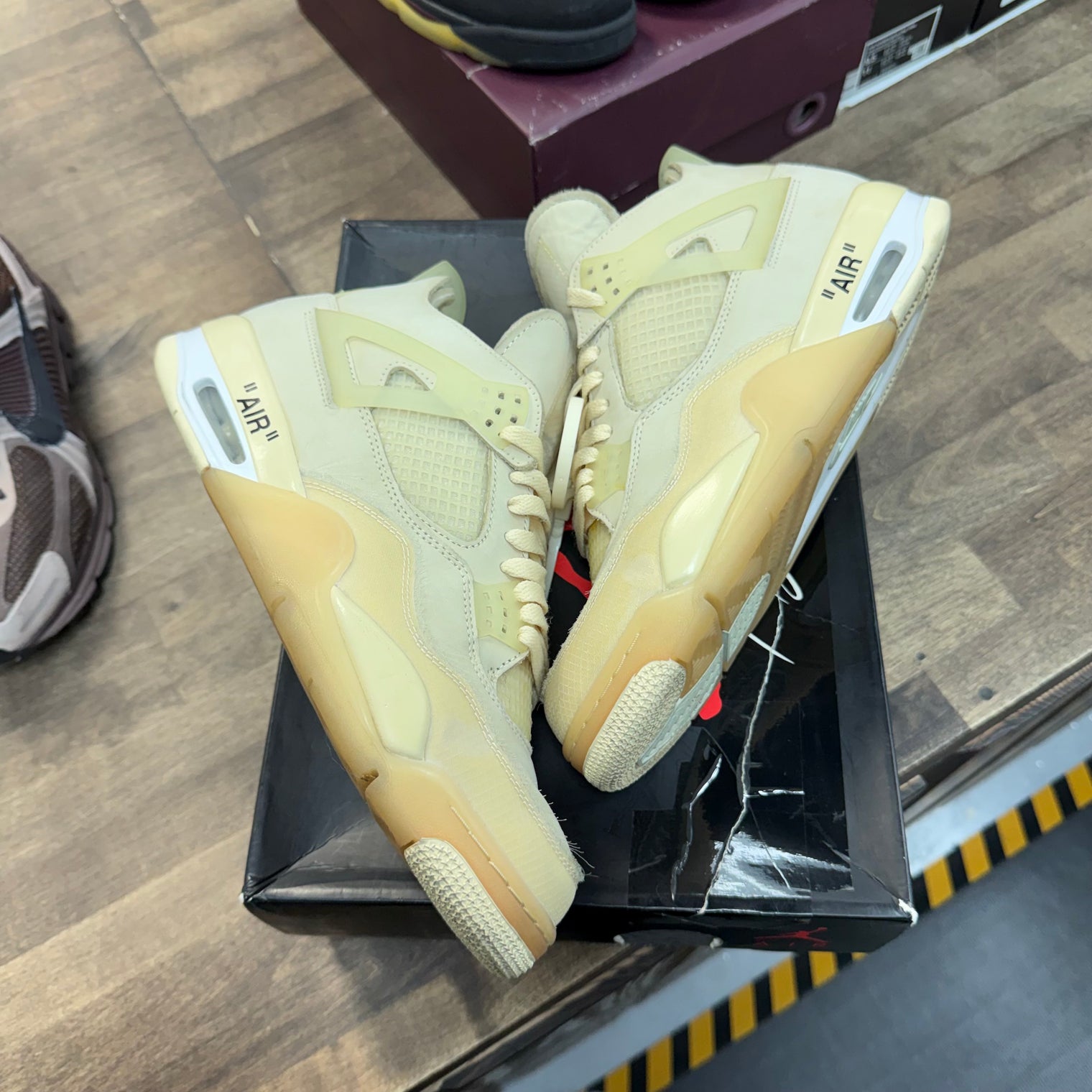 Off-White Sail Jordan 4 Retro (W) (USED)