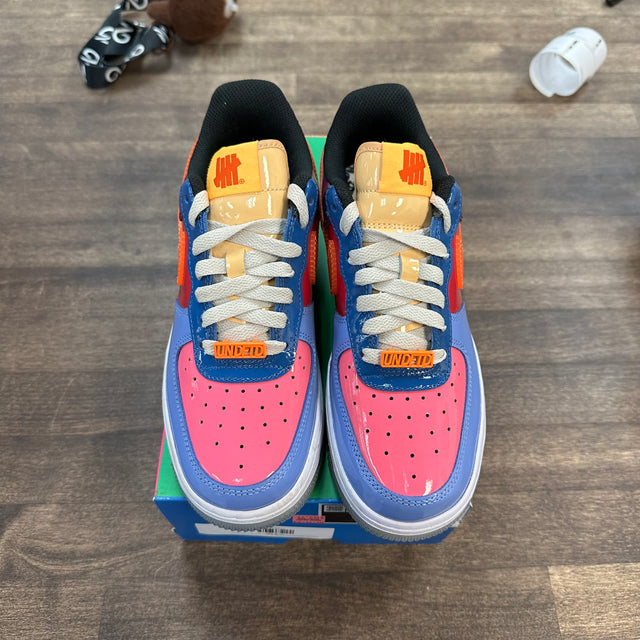 Undefeated Multi-Patent Total Orange Air Force 1 Low SP (USED, No Lid)