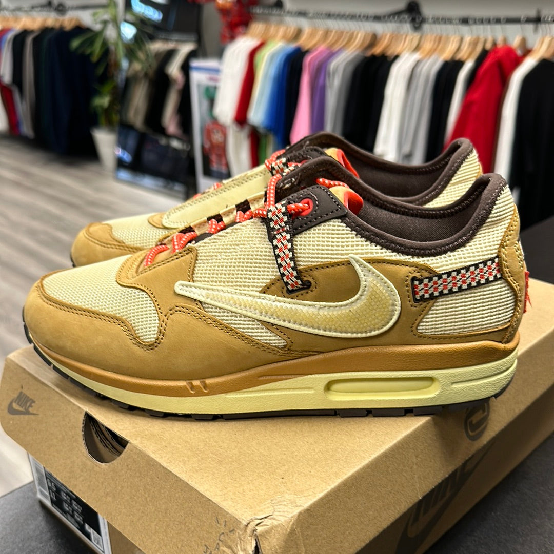 Travis Scott x Nike Air Max 1 Wheat Lemon Drop (Used)