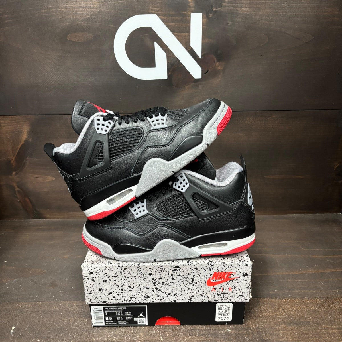 Jordan 4 Retro Bred Reimagined - Image 1