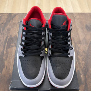 Jordan 1 Low Black Light Smoke Grey Gym Red Size 14 (Pre-Owned) - Image 2