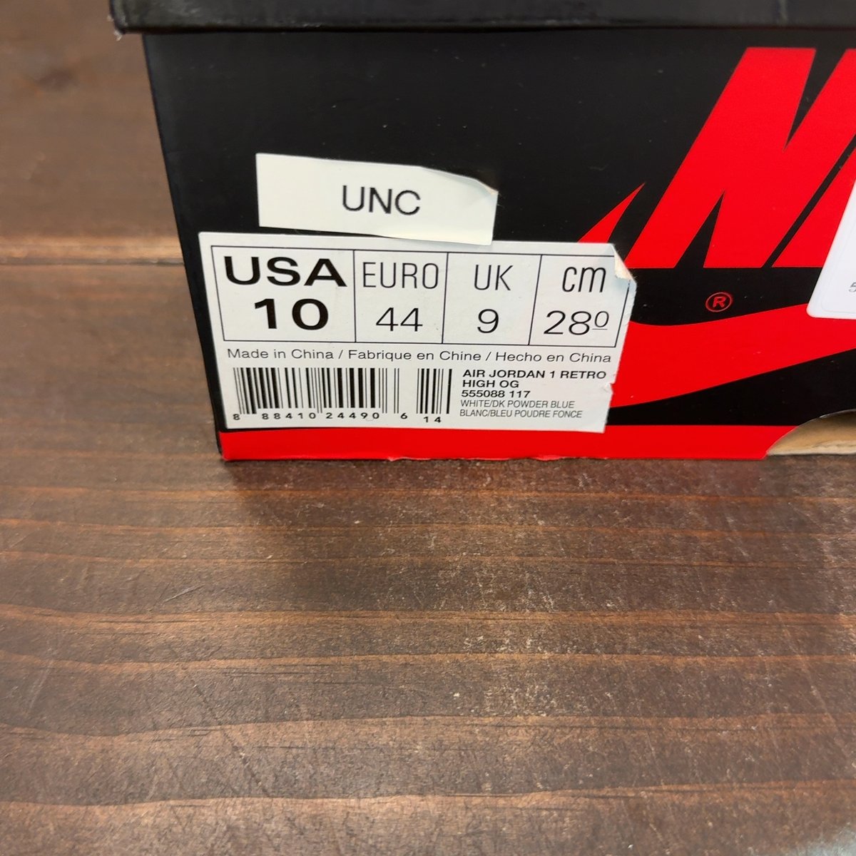 Jordan 1 Retro High OG UNC Size 10 (Pre-Owned) - aux