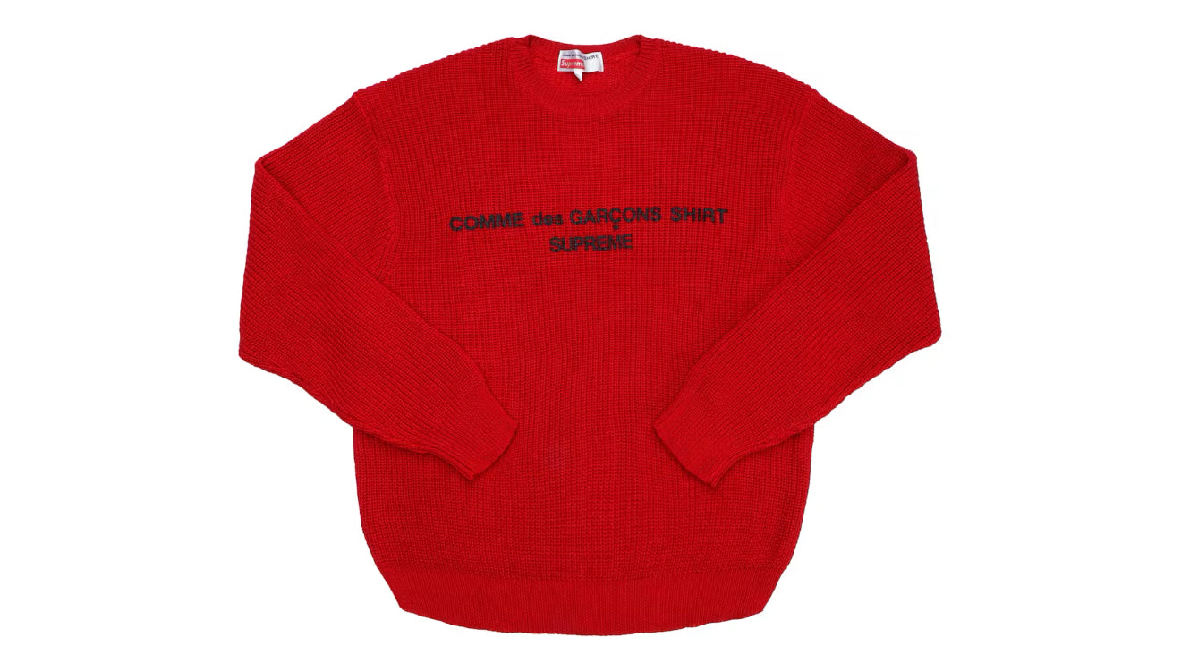 Supreme x Comme des Garçons Shirt Sweater 'Red'