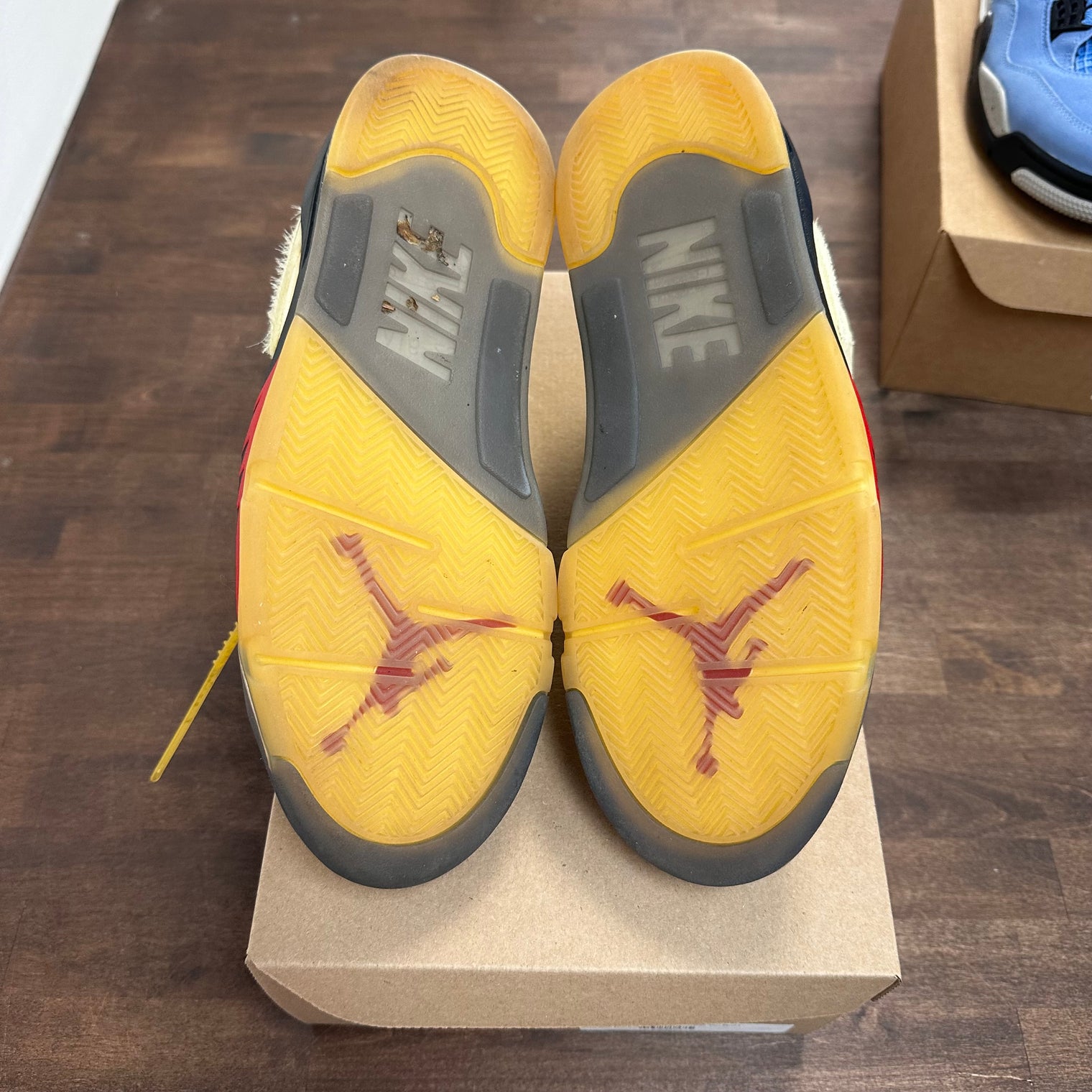 Off-White Sail Jordan 5 (USED, No Box)