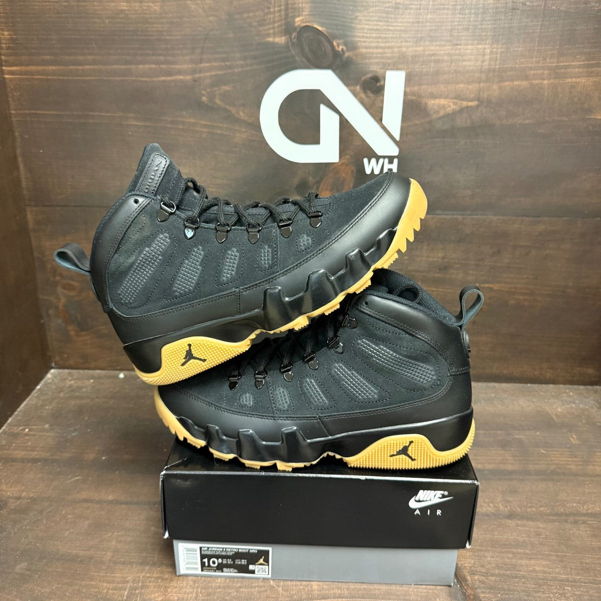 Jordan 9 Retro Boot NRG Black Light Gum - Image 1
