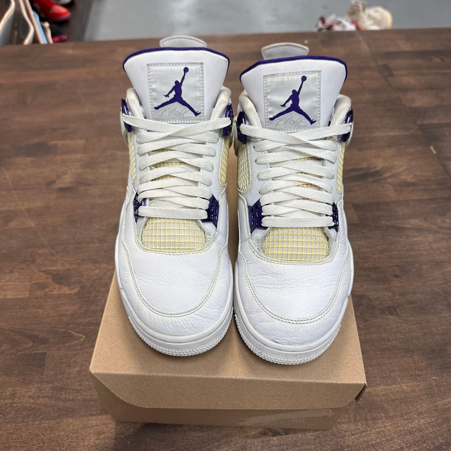 Metallic Purple Jordan 4 (USED,No Box)