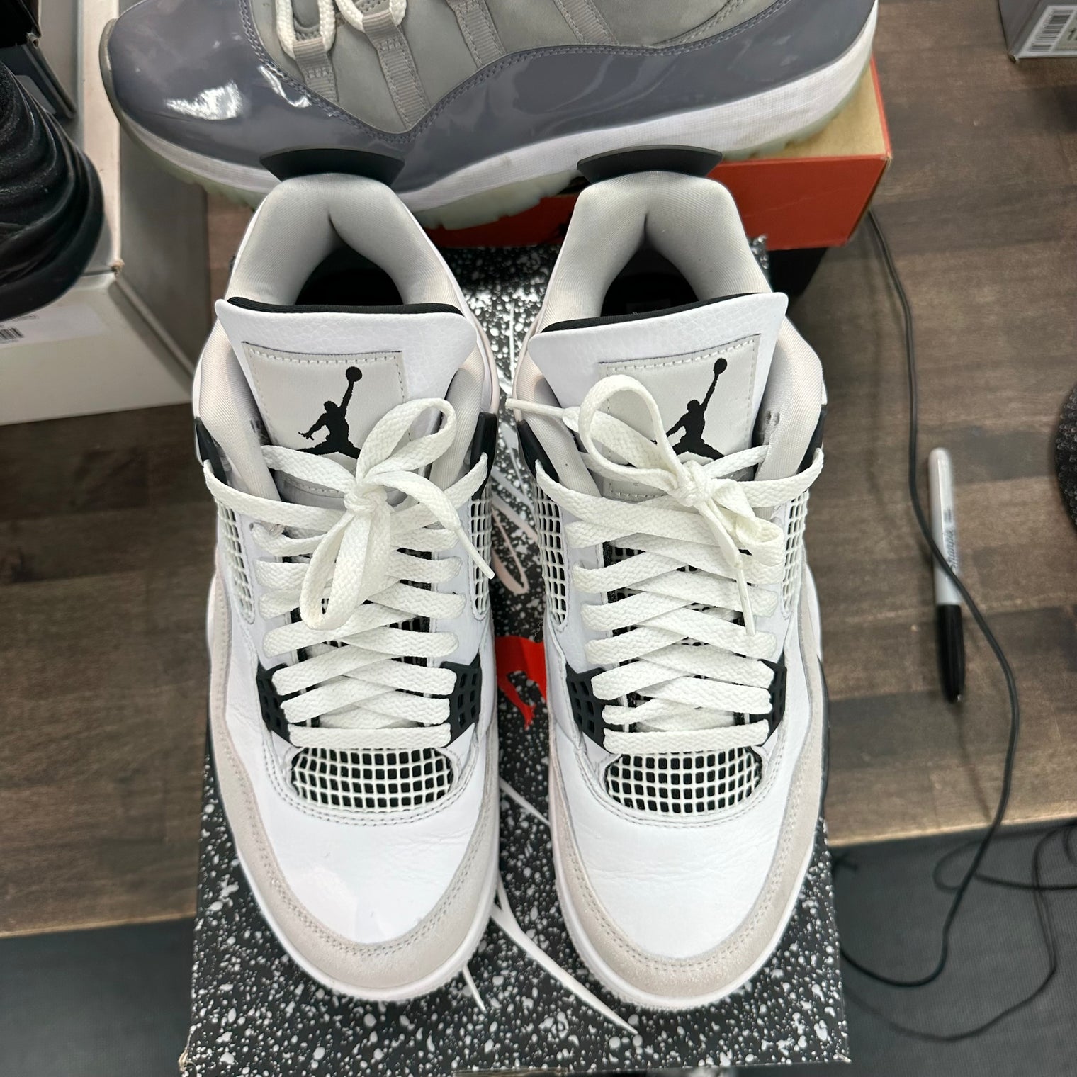 Military Black Jordan 4 Retro (USED)