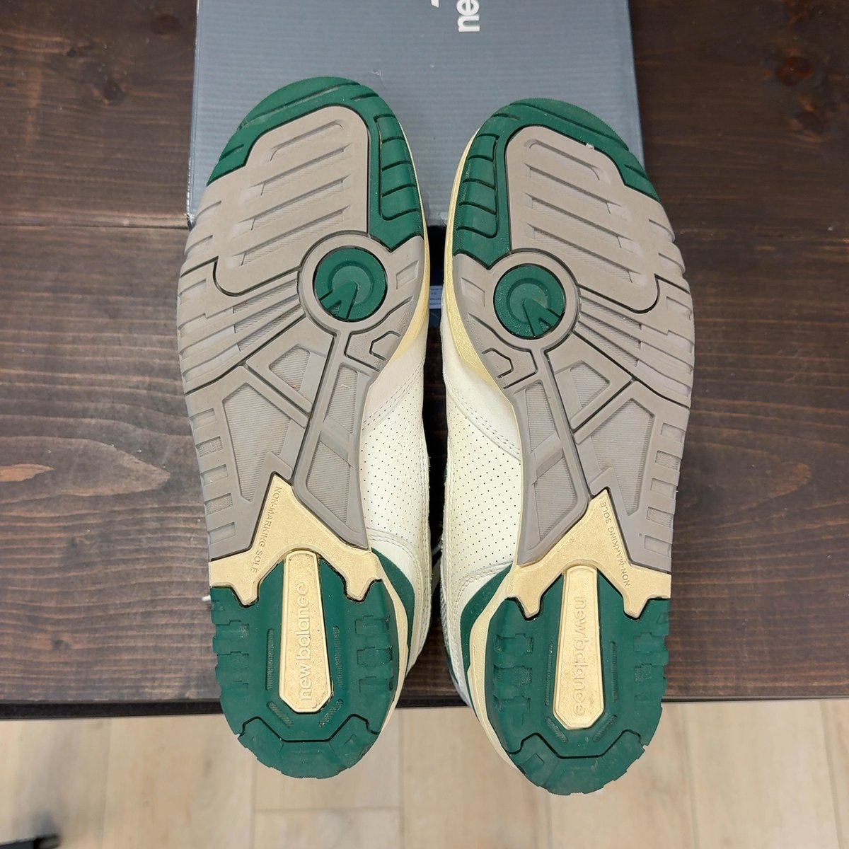 New Balance 550 Sea Salt Pack Marsh Green Size 12 (Pre-Owned) - aux