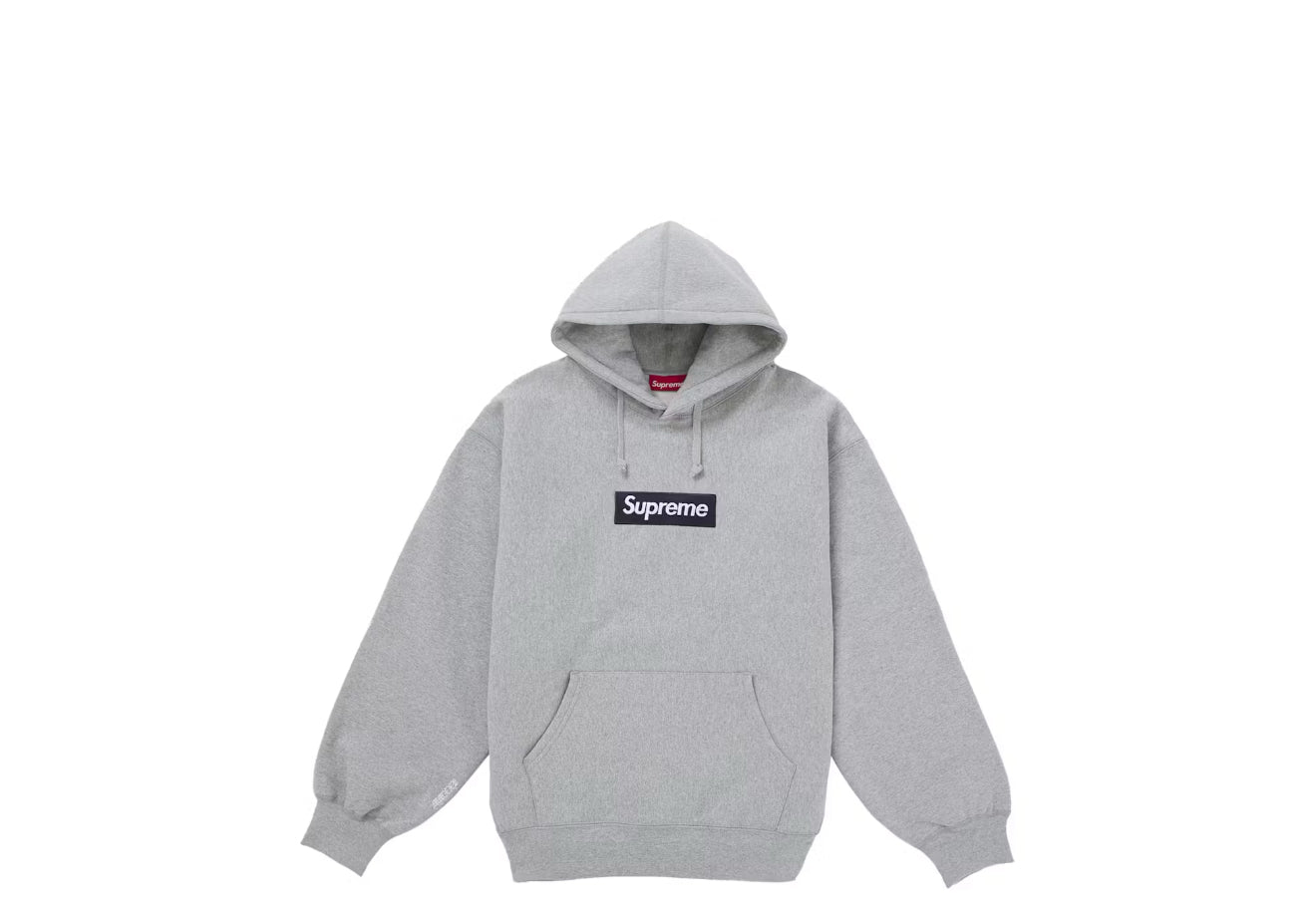 Supreme Box Logo Hoodie Heather Grey (FW25)