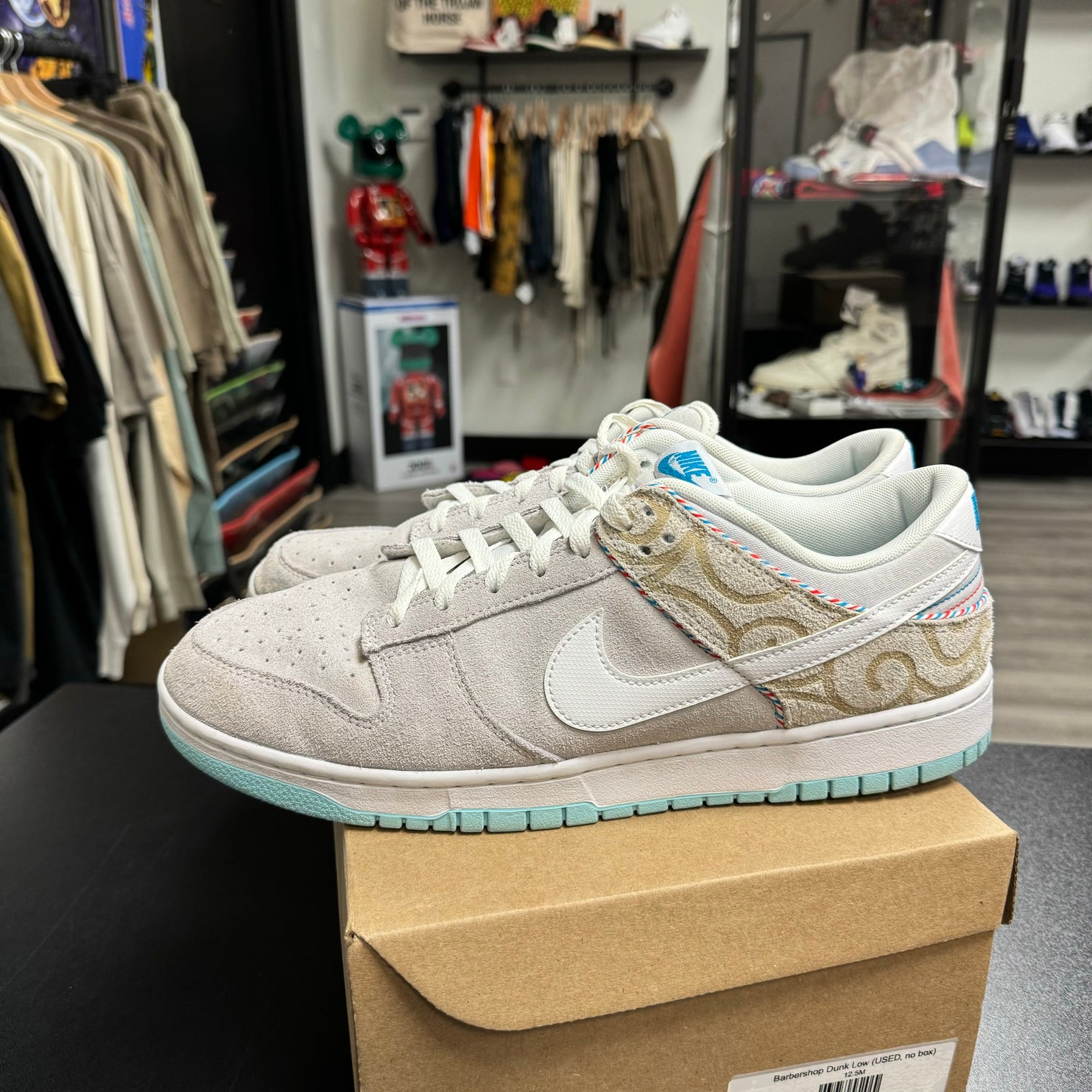 Barbershop Dunk Low (USED, no box)