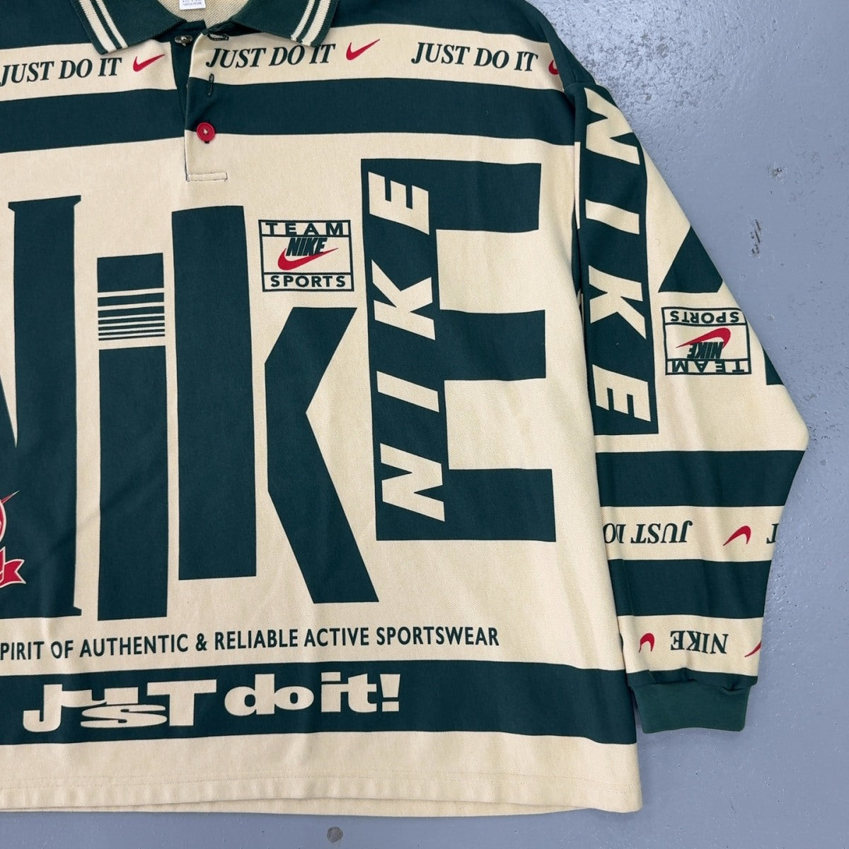 Nike x Cactus Plant Flea Market Longsleeve Polo Natural Size L Size L (Pre-Owned) - Image 4
