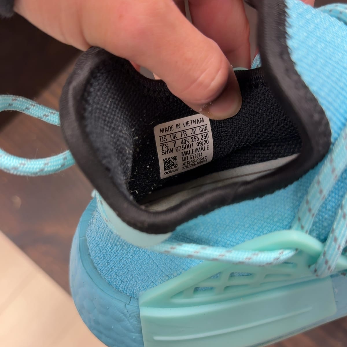 adidas NMD Hu Pharrell Williams Clear Aqua Size 7.5 (Pre-Owned) - aux
