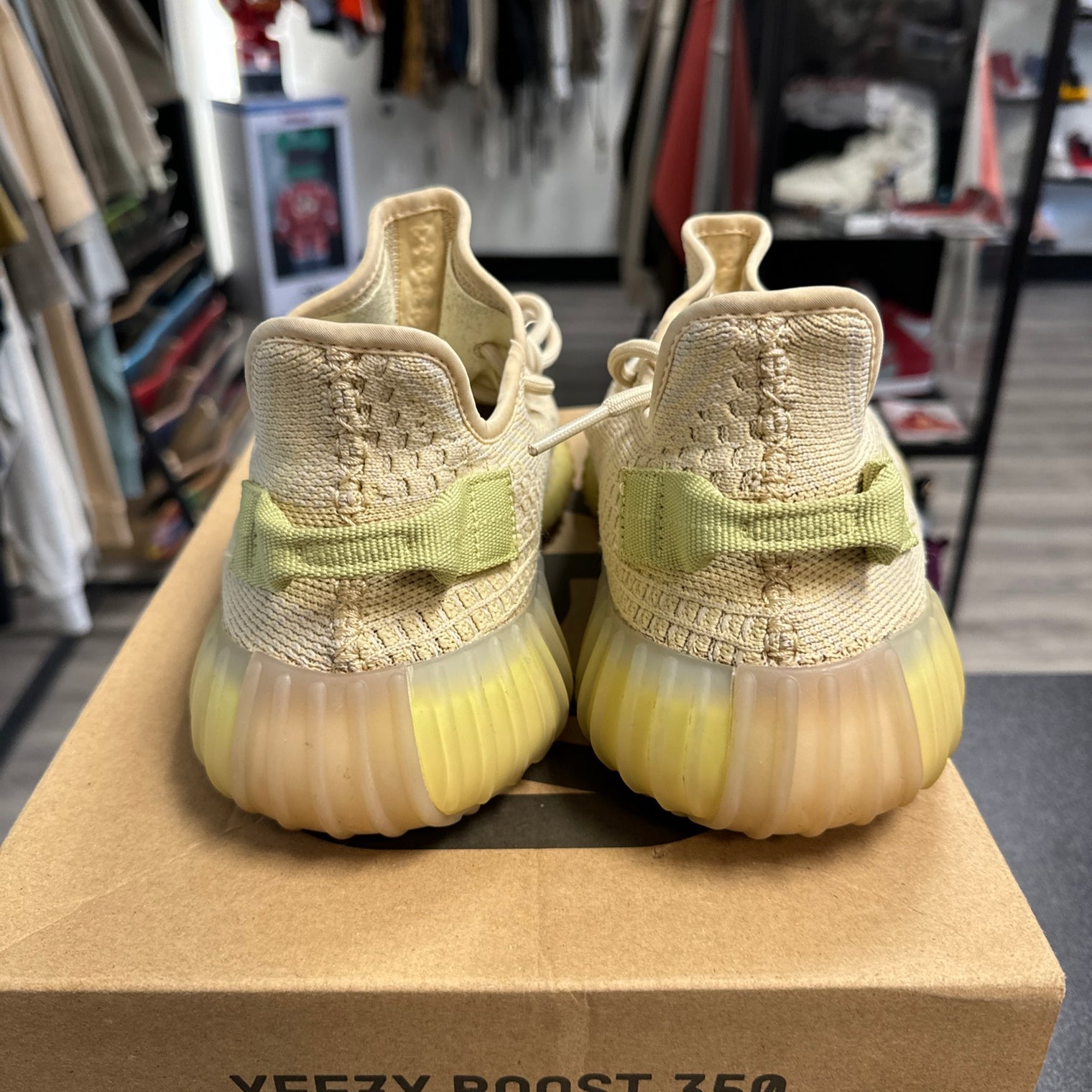 Flax Yeezy 350 (USED, Replacement Box)