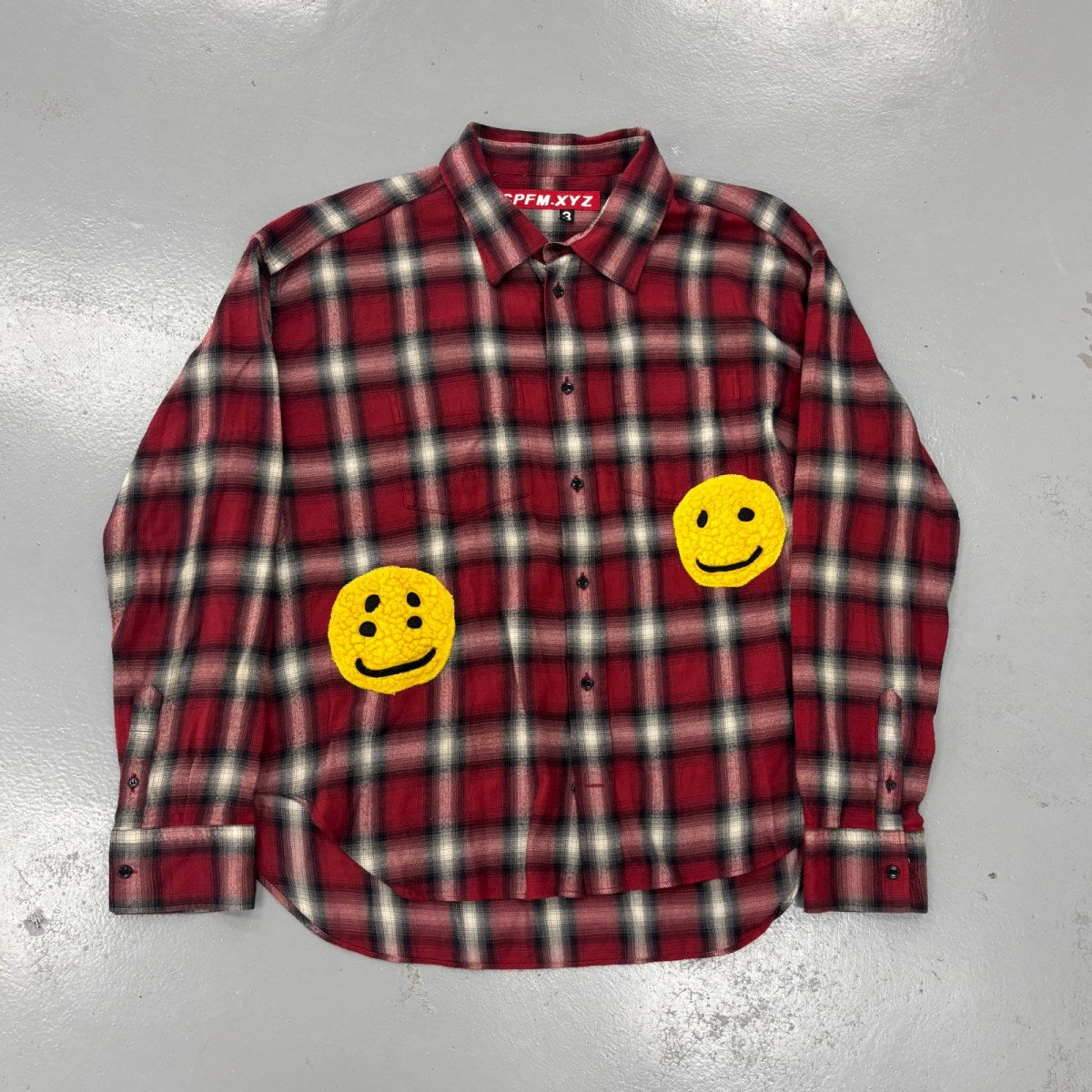 Cactus Plant Flea Market Double Vision Check Shirt Red Size L (Pre-Owned) - Image 1