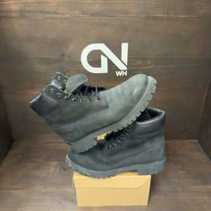 Timberland 6" Boot Black Nubuck Premium Size 9.5 (Pre-Owned) - Image 1
