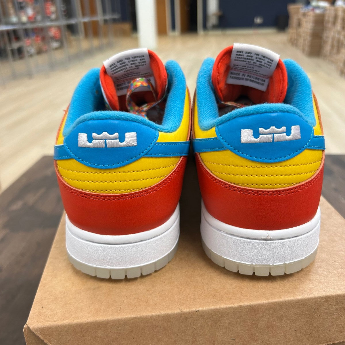 Nike Dunk Low QS LeBron James Fruity Pebbles Size 11 (Pre-Owned) - Image 4